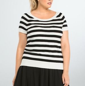 Torrid striped pullover top